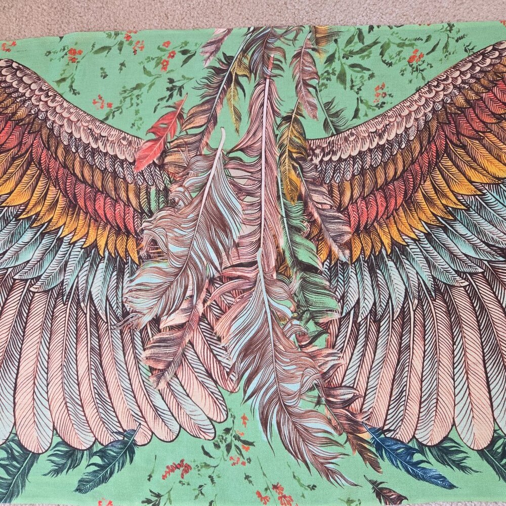 Bird Feathers Angel Wings Lightweight Scarf - Picture 2 of 16